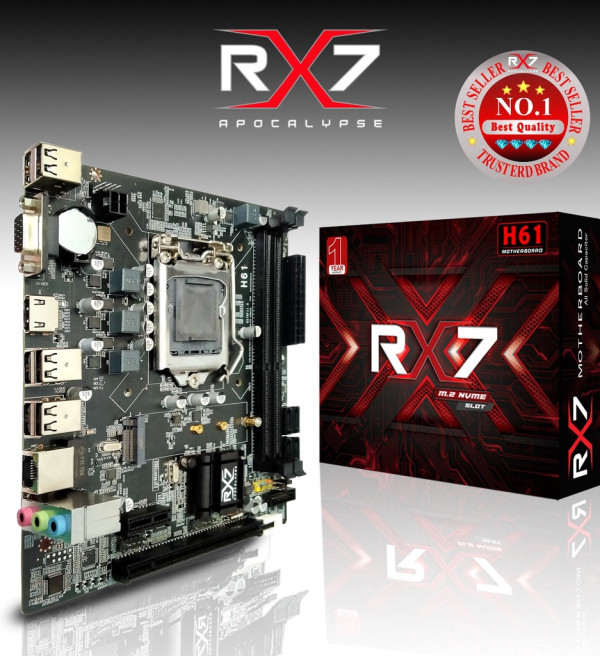 Motherboard RX7 H61 LGA 1155 DDR3 H61 Mainboard Support Nvme